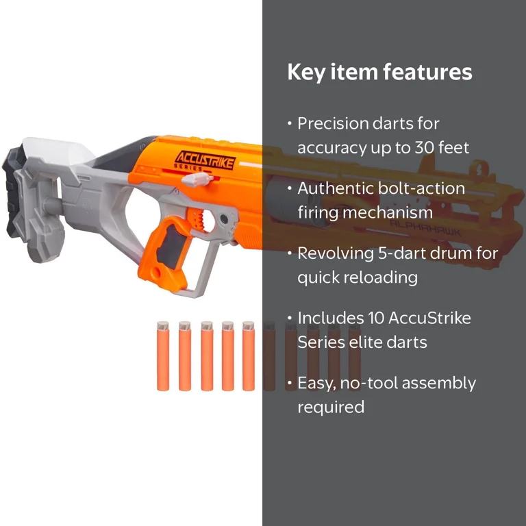Nerf N-Strike Elite AccuStrike AlphaHawk Blaster with Precision