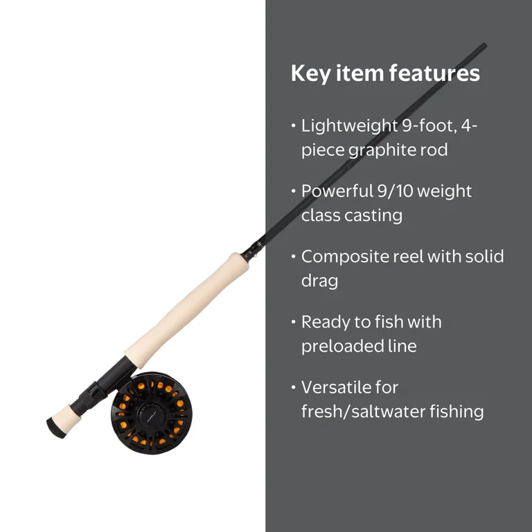 Free Shipping! Cortland Fairplay Great Lakes 9' 4-Piece Fly
