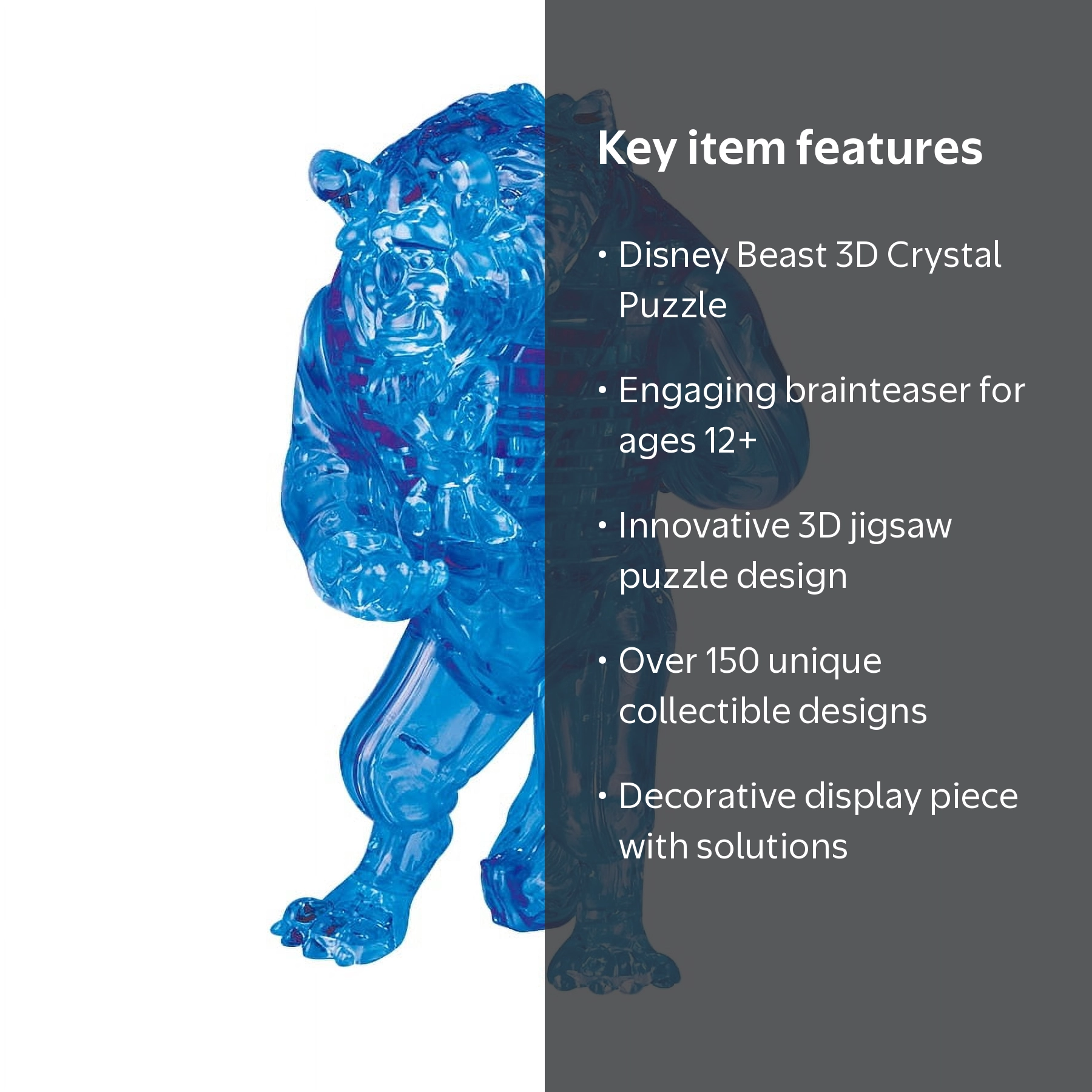 Disney Beast Original 3D Crystal Puzzle from BePuzzled, Ages 12