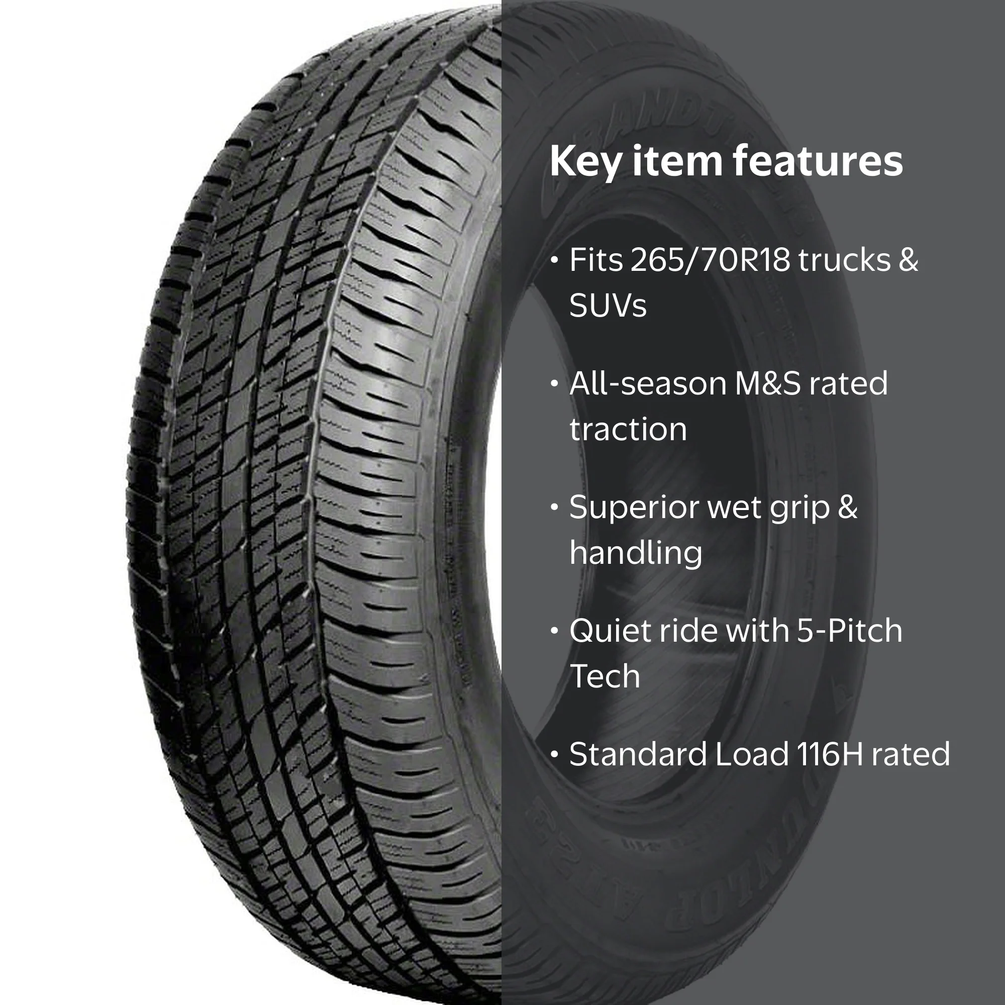 Dunlop Grandtrek AT23 All Season 265/70R18 116H Passenger Tire