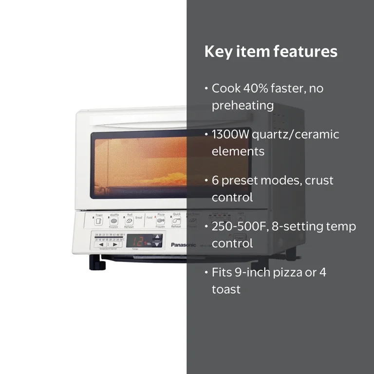 Panasonic FlashXpress Conventional Baking Toaster Oven with Double