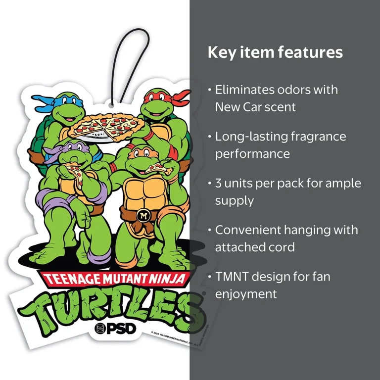 2 pack) PSD Big Sniff Teenage Mutant Ninja Turtle Hanging Air