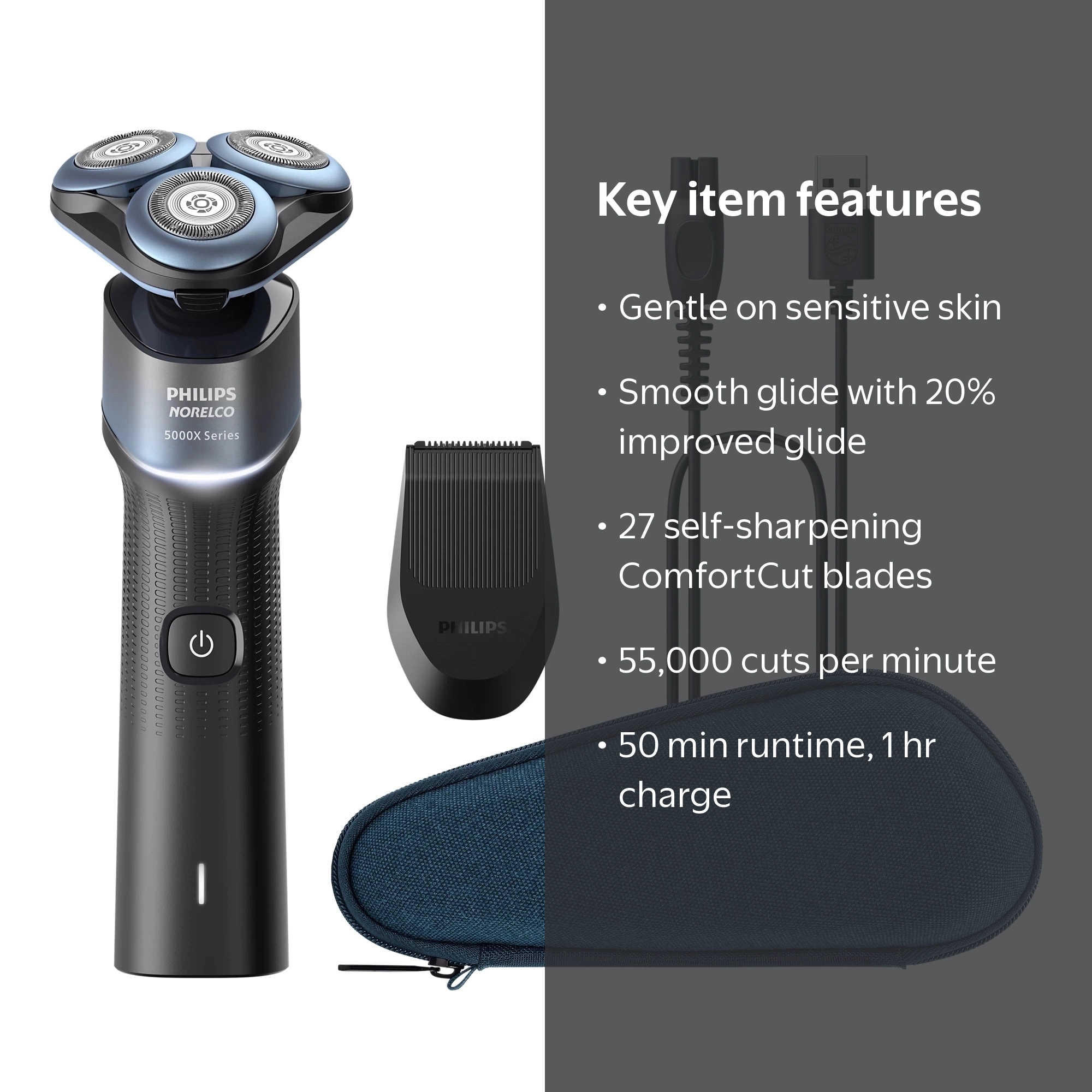 Free Shipping! Philips Norelco Shaver 5000X Wet & Dry Shaver with