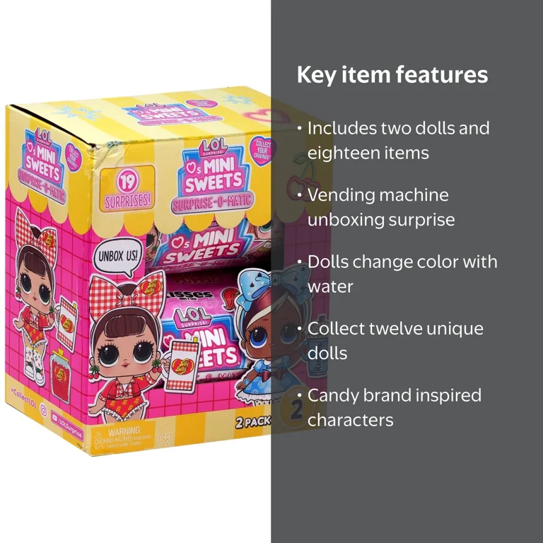 MGA Entertainment LOL Mini Sweets Surprise-O-Matic Dolls, Series 2