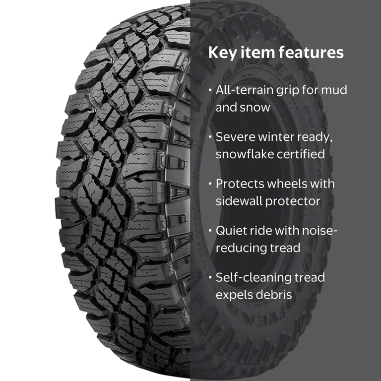 タイヤ・ホイール GOODYEAR WRANGLER M+S 255/55R19 Goodyear Wrangler DuraTrac Rugged Terrain 255/55R19 111S XL Light