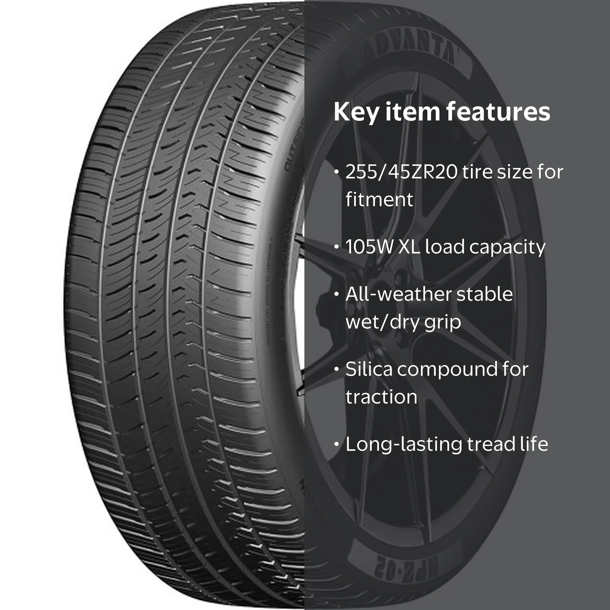 Advanta HPZ-02 Performance 255/45ZR20 105W XL Passenger Tire