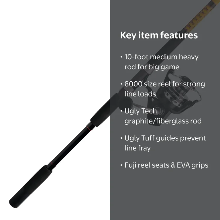 12 ugly stik surf rod guide sizes Bigwater Spinning Combo be prepared to conquer any situation with the improved Ugly Stik Bigwater Series. Ugly Stik Bigwater Pursuit IV