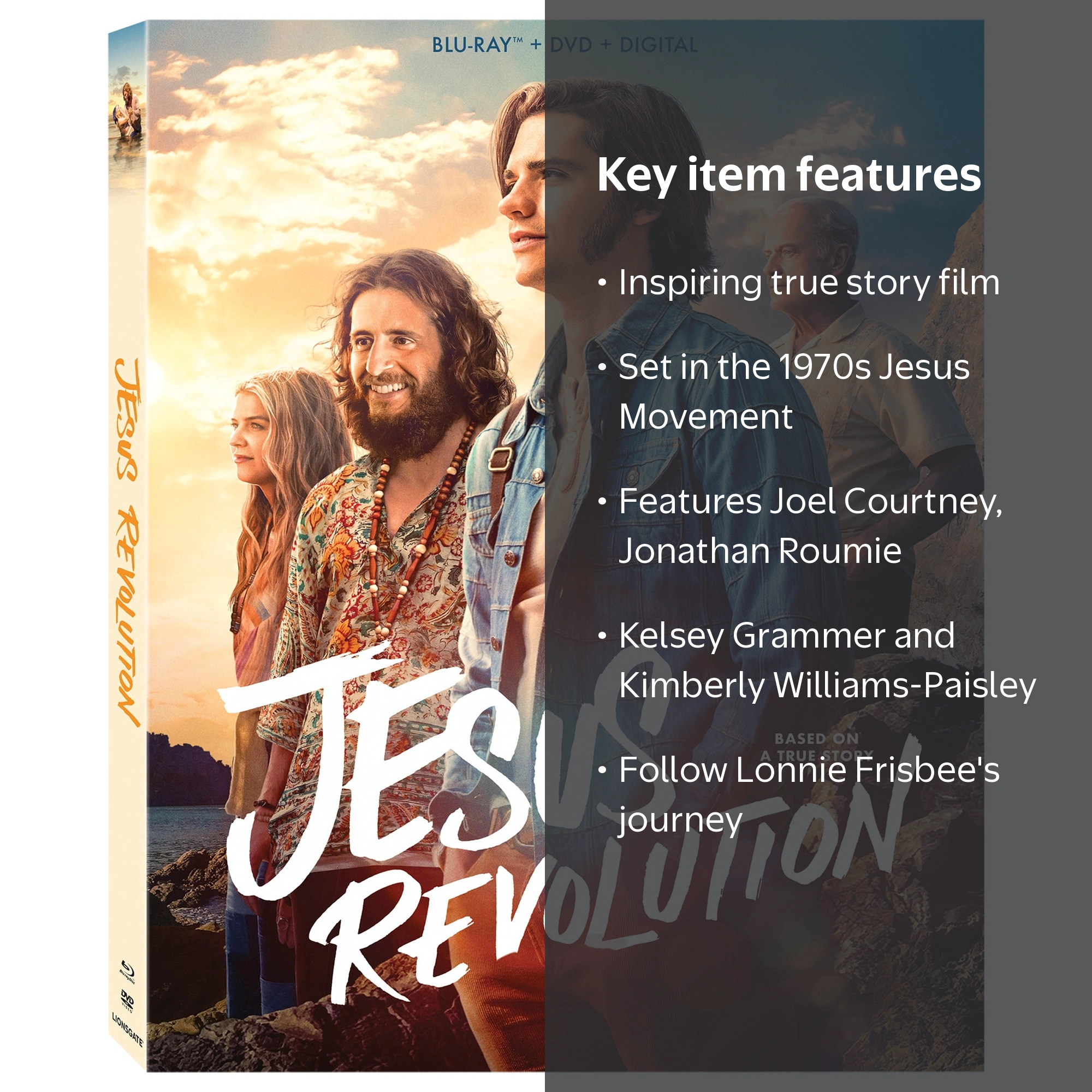 Lionsgate Home Entertainment Jesus Revolution DVD Blu-Ray Digital