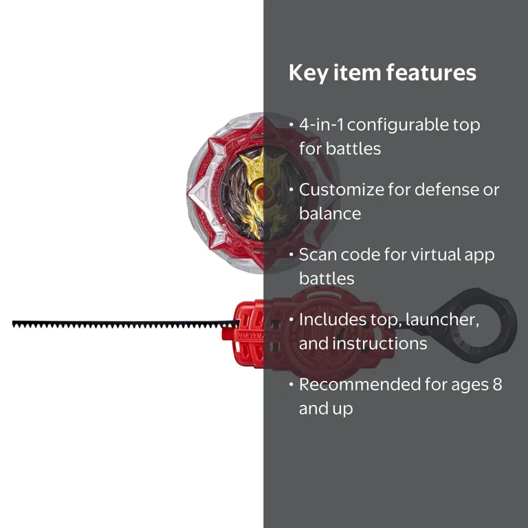 Beyblade Burst QuadDrive Glory Regnar R7, 4-in-1 Spinning Top