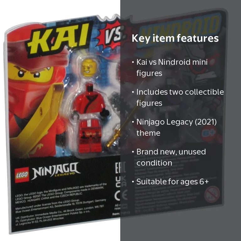 LEGO Ninjago Legacy (2021) Kai vs. Nindroid Mini Figure 2-Pack