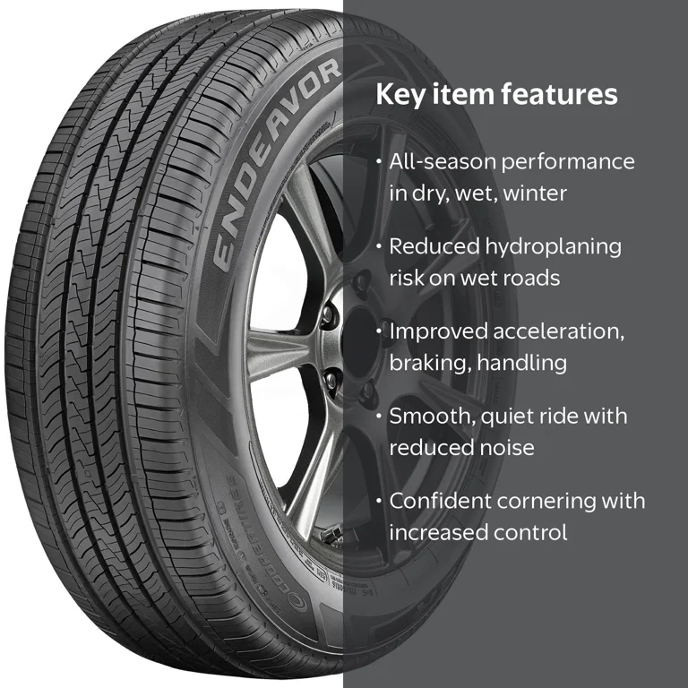 Cooper, Passenger Tire, All Season, 225/55R17, 97V - Walmart.com