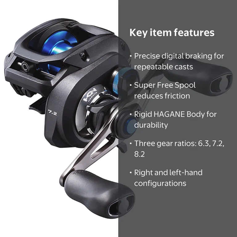 Shimano, Fishing SLX DC Low Profile Reel, SLXDC151HG, High Gear