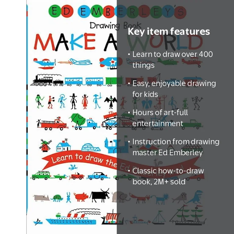 Ed Emberley Drawing Books Ed Emberley's Drawing Book: Make a World