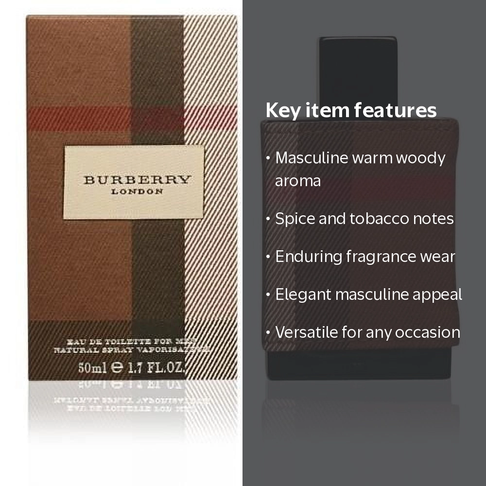 Burberry London Men's Eau De Toilette Perfume Spray 50ml/1.7oz