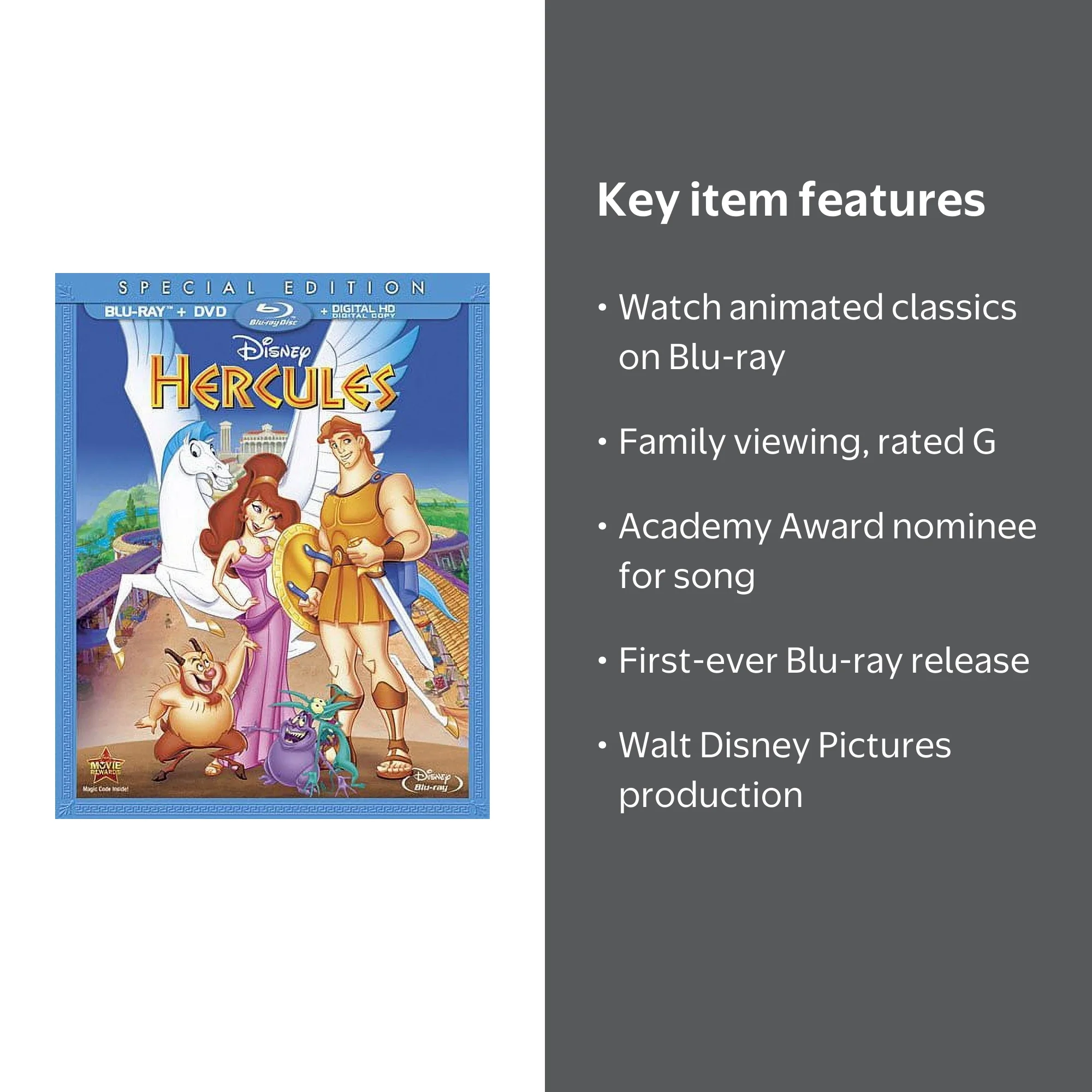 【完売品】DEXCORE Blu-ray DVD Hercules (Blu-ray + Digital Code) - Walmart.com