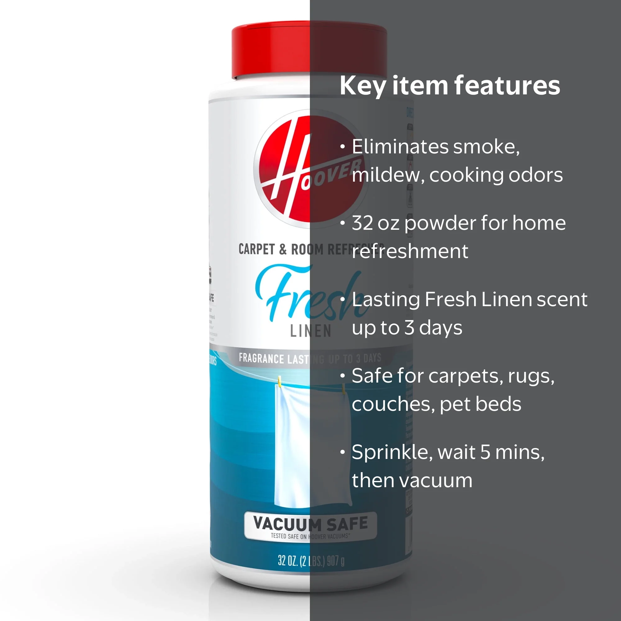 Hoover, Carpet & Room Refresher Powder, AH31210, 32 oz - Walmart.com
