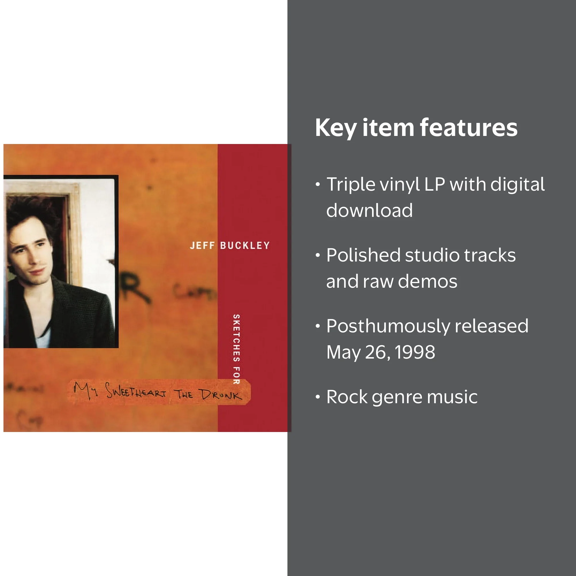 Sony Import Jeff Buckley - Sketches For My Sweetheart The Drunk
