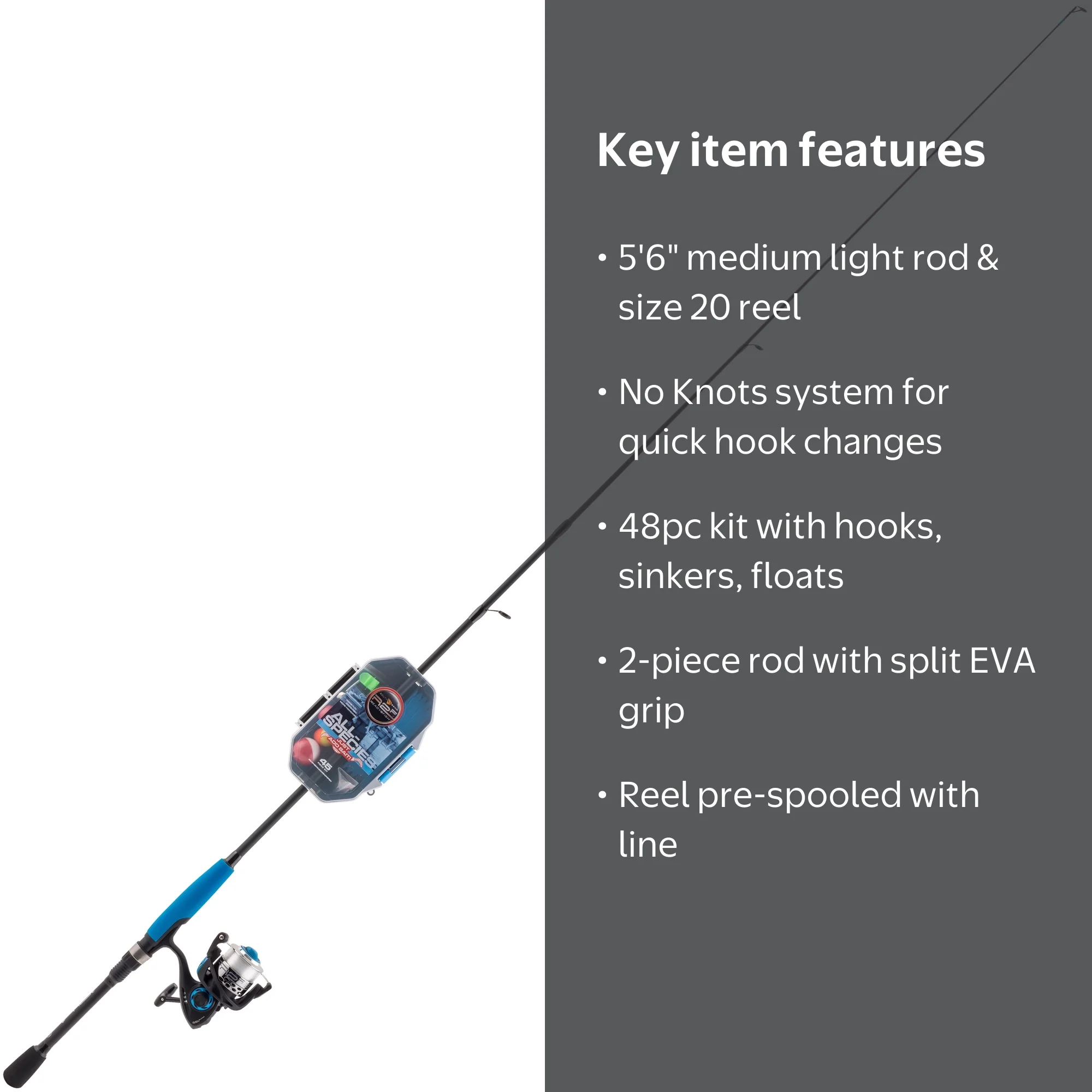 Ready2Fish All-Species Just Add Bait Combo - Spinning - Walmart.com