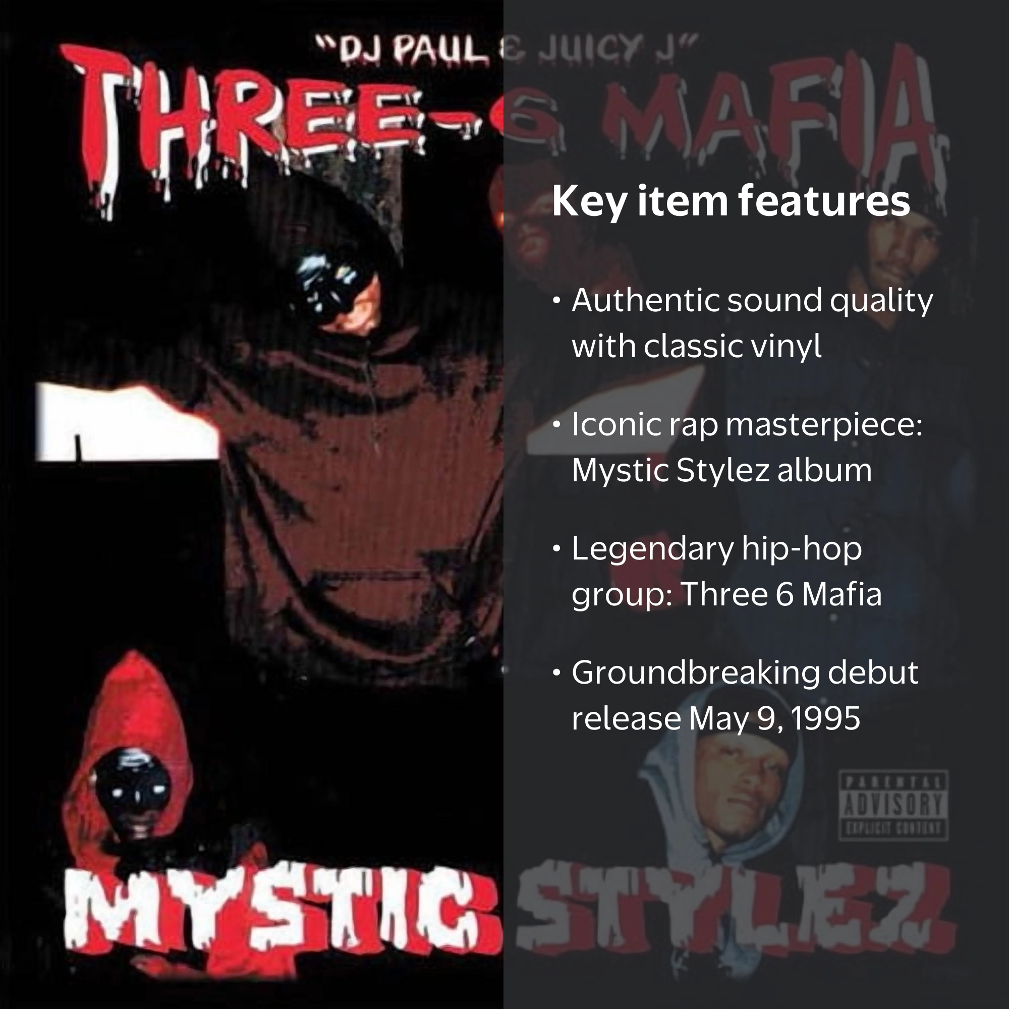 Three 6 Mafia - Mystic Stylez - Vinyl, Music & Performance