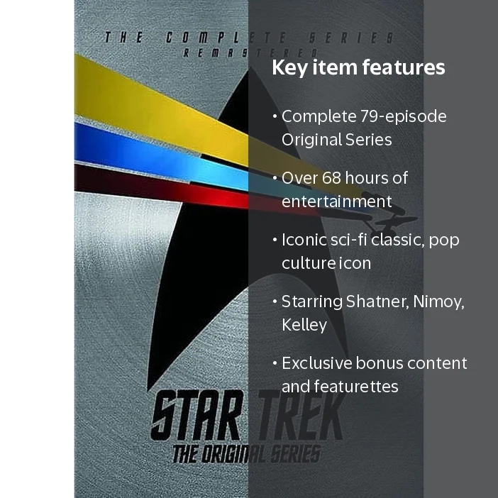 Free Shipping! Paramount Home Video Star Trek The Original Series