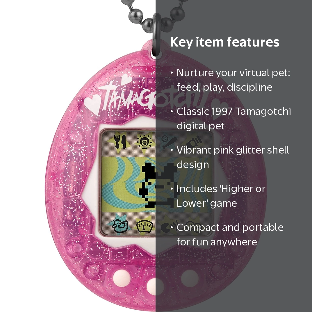 d*7様 TAMAGOTCHI 本体 ピンク 2014年製 Bandai Tamagotchi Original, Pink Glitter, Electronic Pet - Walmart.com