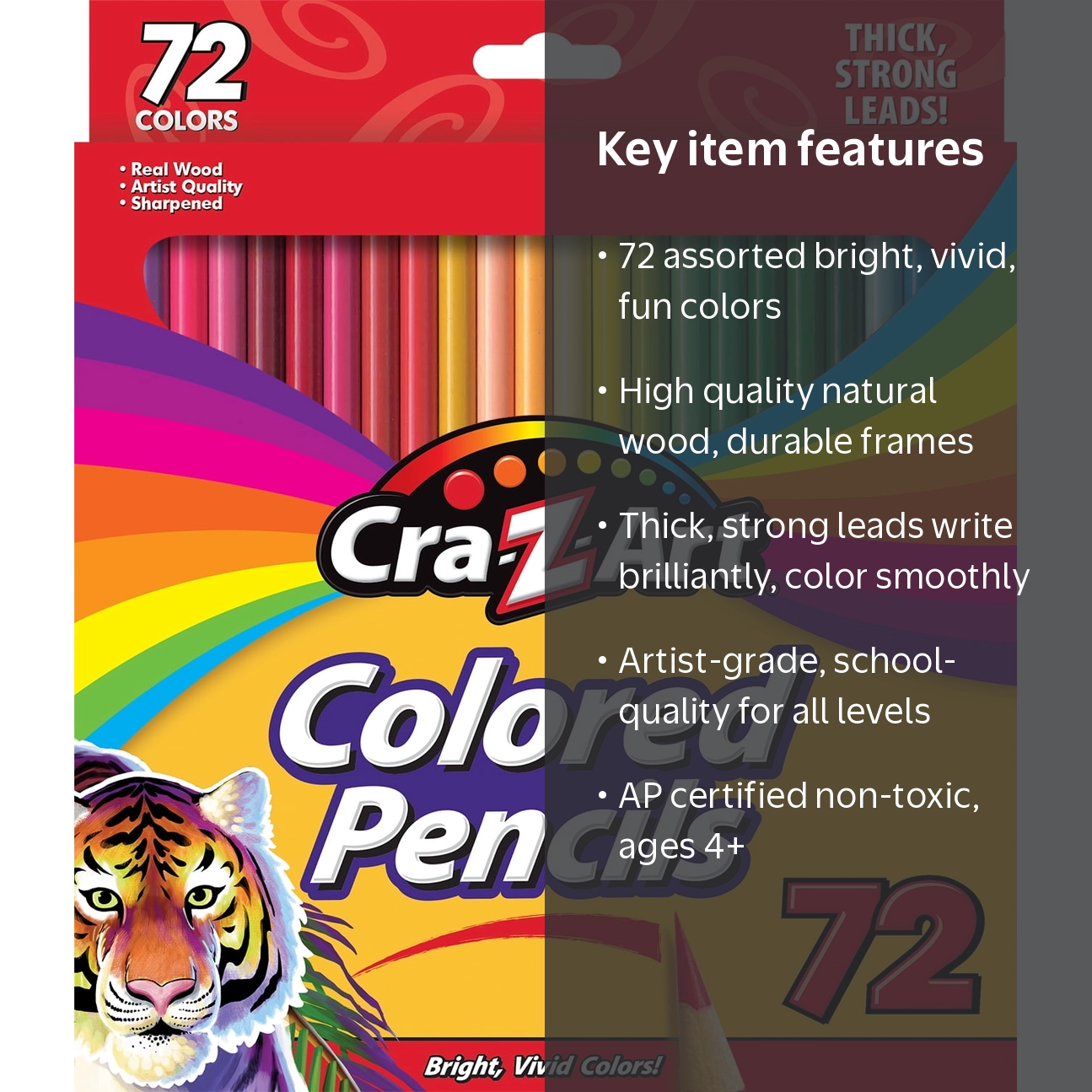 カラー剤 72本セット Cra-Z-Art, Colored Pencils, 72 Count, Multicolor, Classic