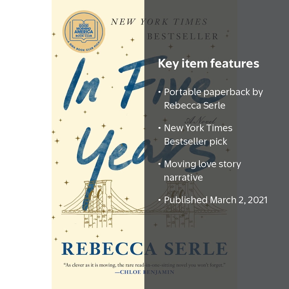 Rebecca Serle, In Five Years, Paperback Novel, Love and Fate Story