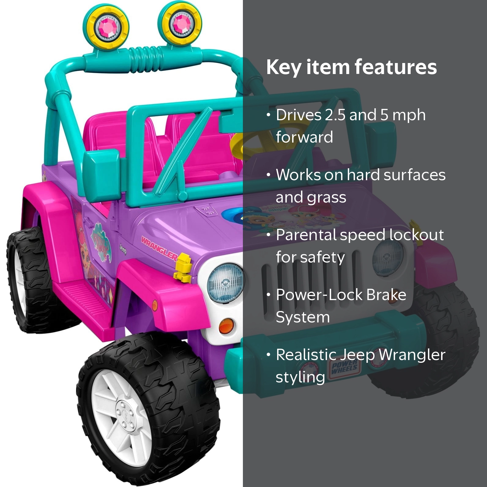 Fisher-Price DWR11 Power Wheels Jeep Nickelodeon Shimmer & Shine
