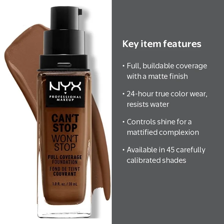 NYX Professional Makeup Can't Stop Won't Stop 24hr Full Coverage