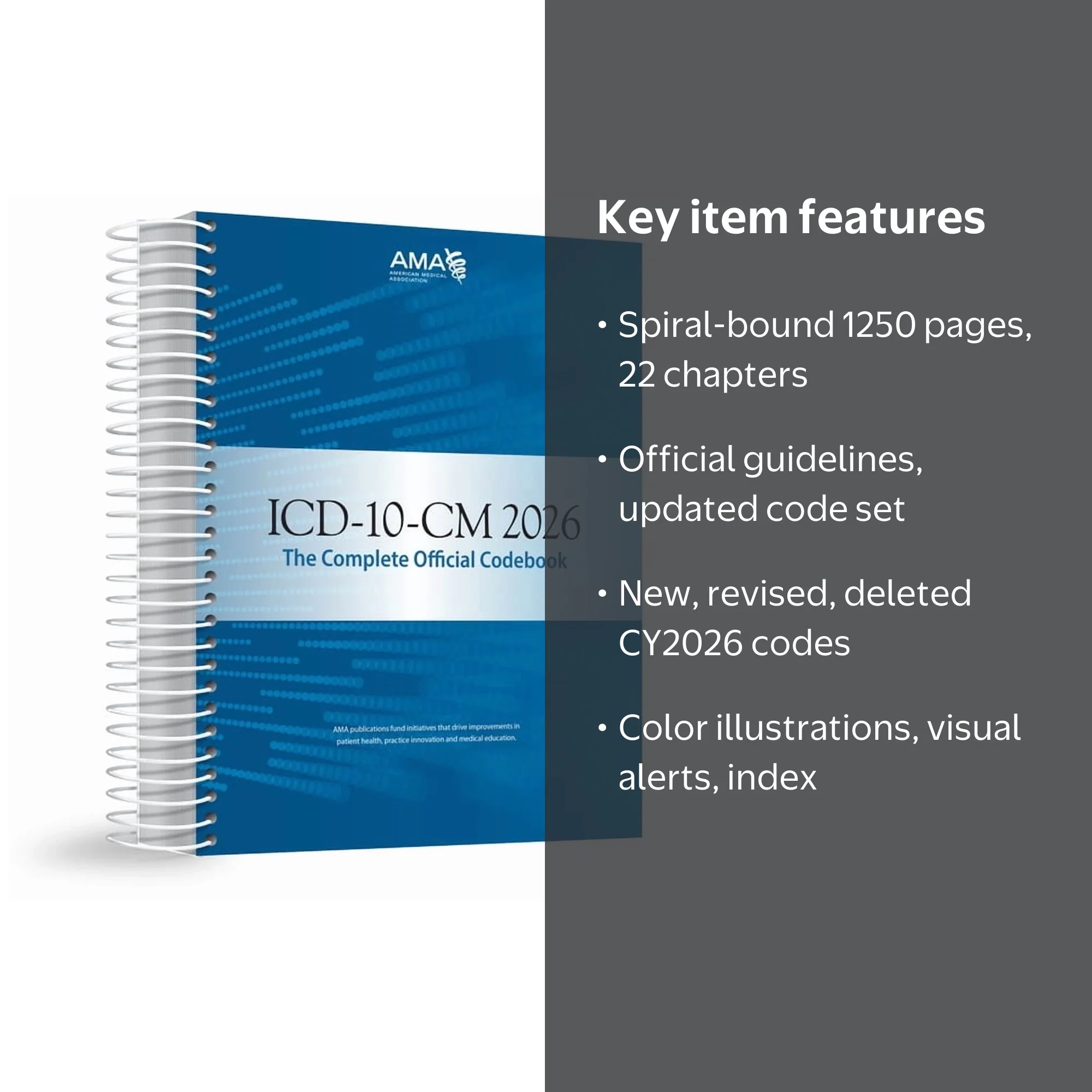 ICD-10-CM 2026 the Complete Official Codebook, (Spiral-Bound