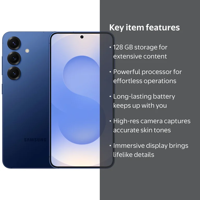 Verizon Samsung Galaxy S25 Navy 128 GB - Walmart.com