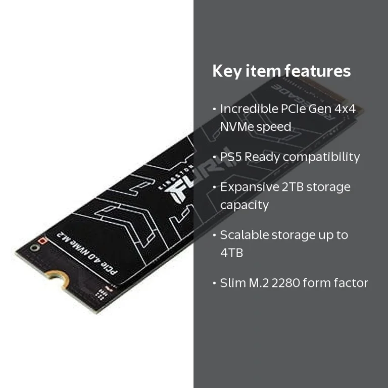 Kingston FURY Renegade 2TB NVMe PCIe Gen 4.0 M.2 Solid State Drive