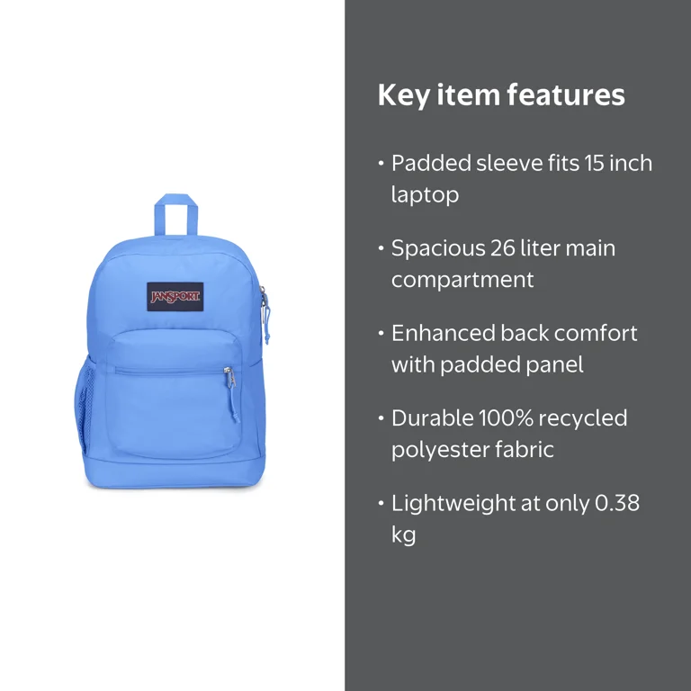 jansport backpack padded laptop sleeve Right Pack 15.5 x 12.5 / 40 x 32 cm JanSport, Cross Town Plus Laptop