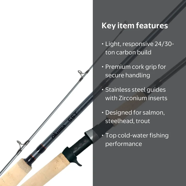 okuma carbon rod SST A Series Cork Grip 30/40 Ton Blank Lightweight Fishing SST-C-561HA premium grips Okuma SST New Generation Casting