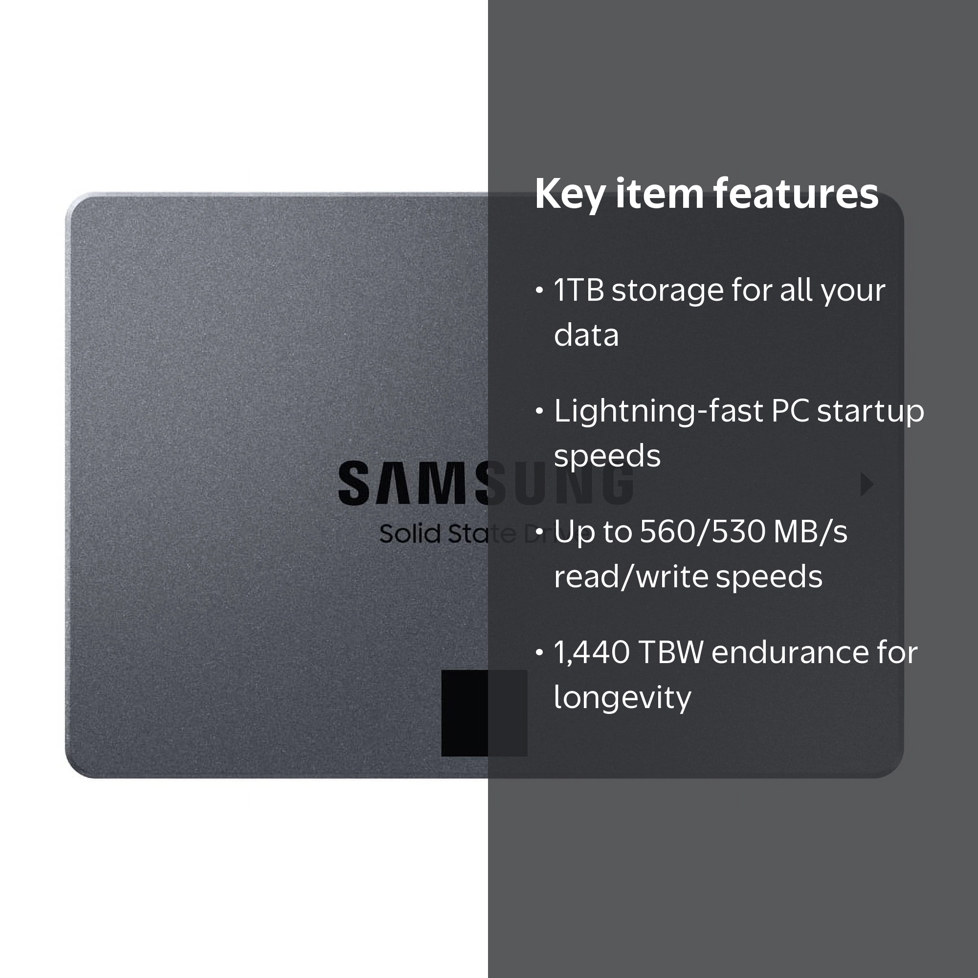 SAMSUNG 1TB 870 QVO Series 2.5