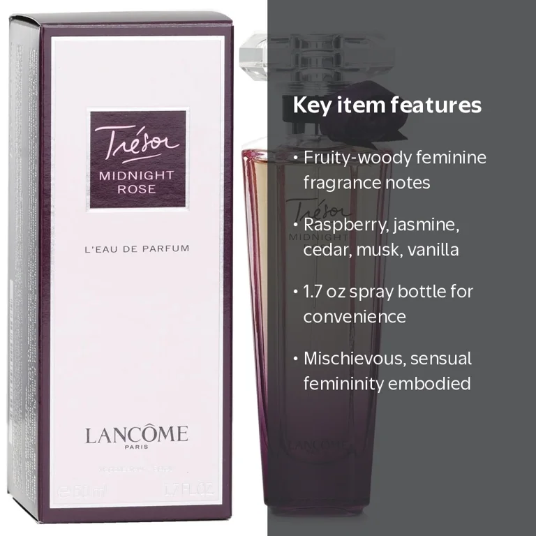Lancome Tresor Midnight Rose Perfume, Paris Inspired Fragrance for