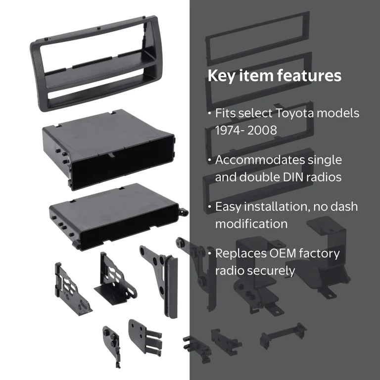 Metra WM-TYK01 Single and Double DIN Radio Installation Kit - for