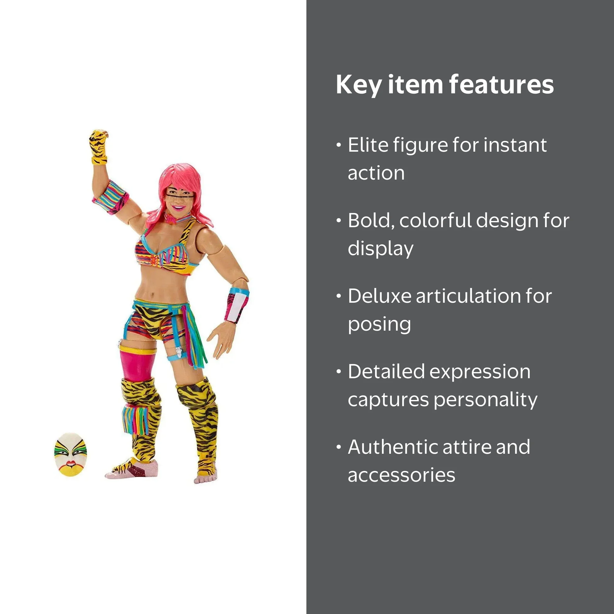 WWE Elite Collection Asuka Figure - Walmart.com