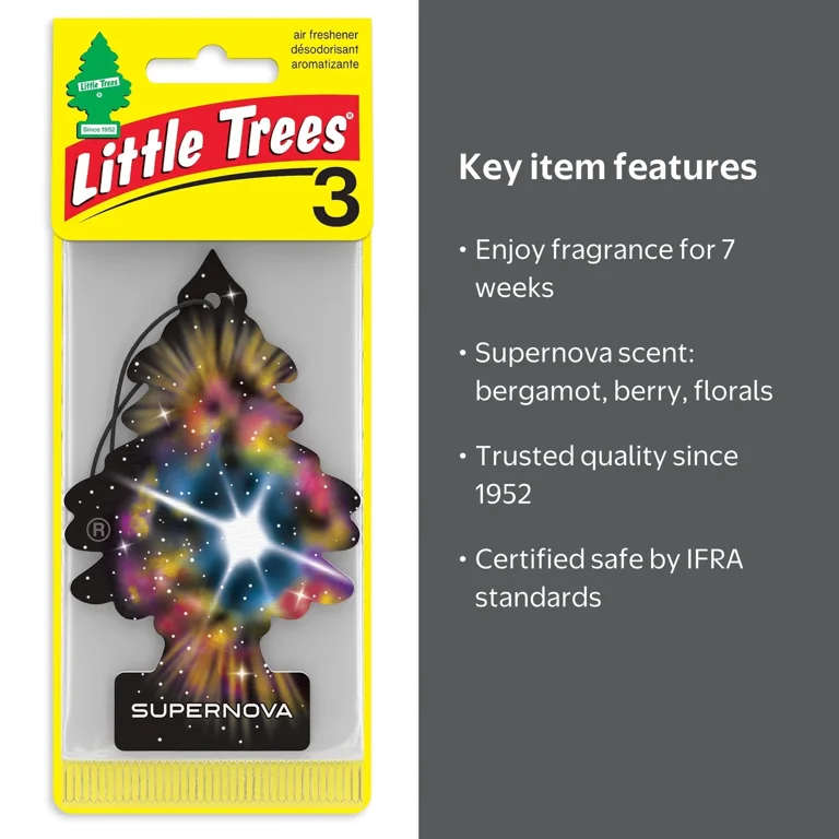 LITTLE TREES Little Trees Air Freshener Supernova Fragrance 3-Pack