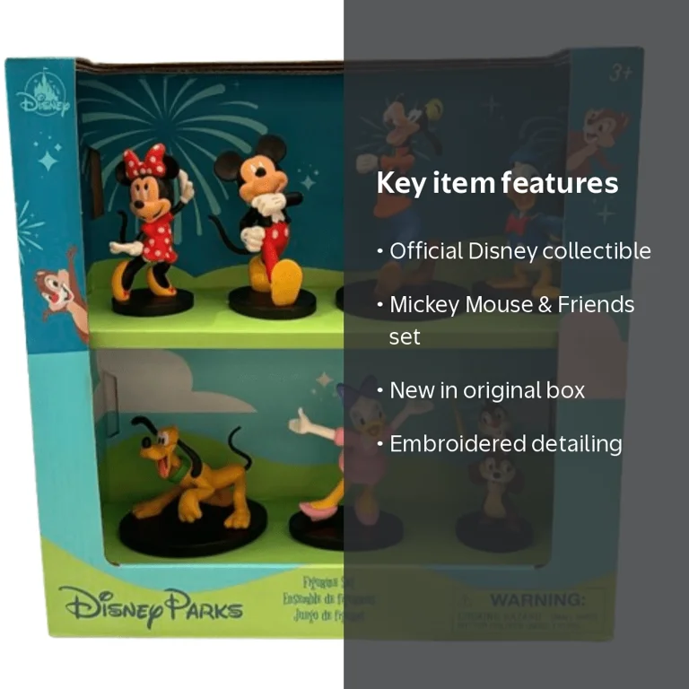 Disney Parks Mickey Mouse and Friends Deluxe Figure Set New With