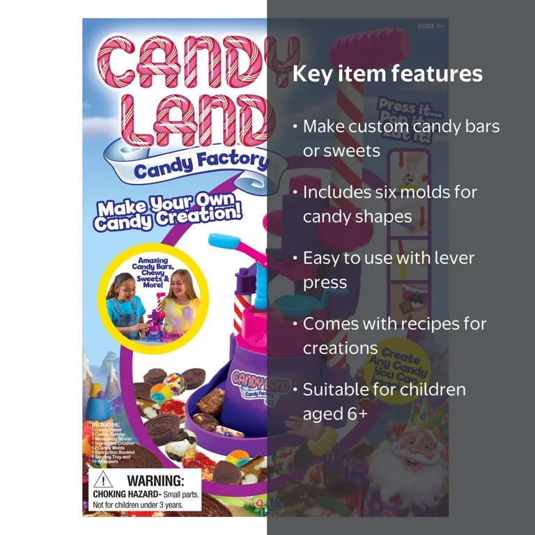 【中古】Candy Factory (輸入版) Candyland Novelty Candy Factory, 6 Shape Molds, Creates Custom