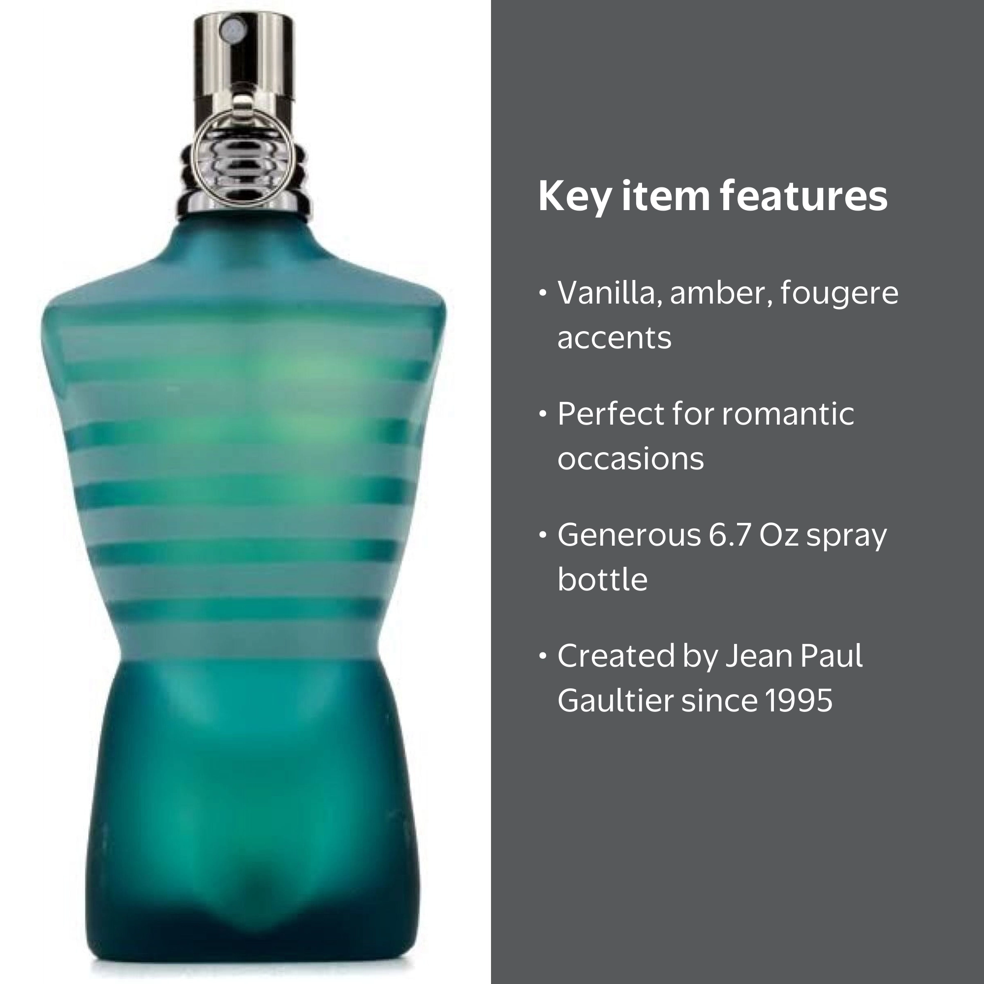 Jean Paul Gaultier Le Male Perfume, Eau De Toilette Spray for Men
