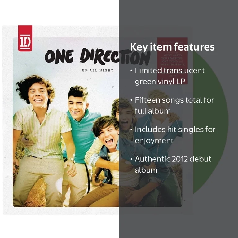 One Direction Up All Night Debut Album on Translucent Green