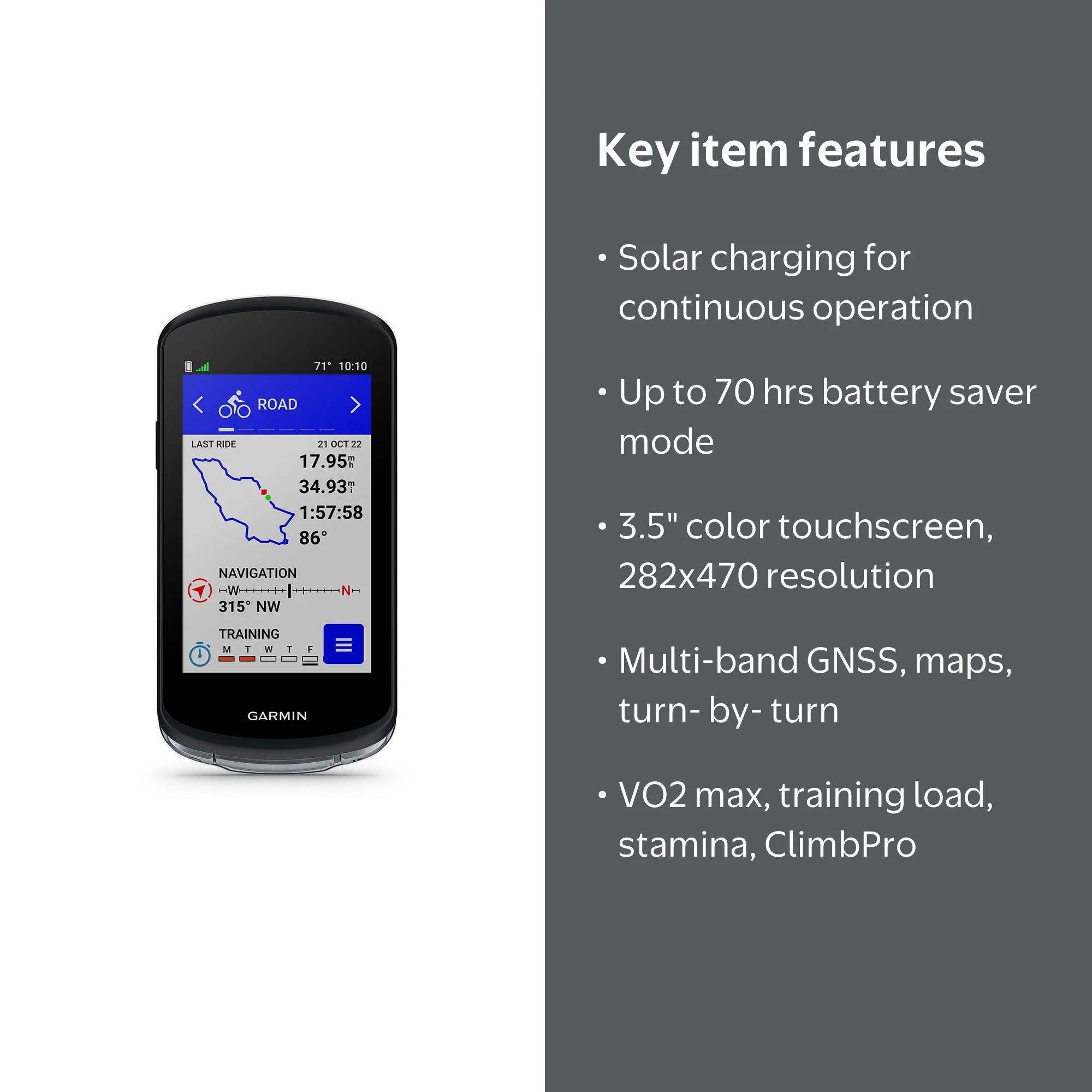 GARMIN, GPS Bike Computer, Edge 1040, Performance & Map Navigation