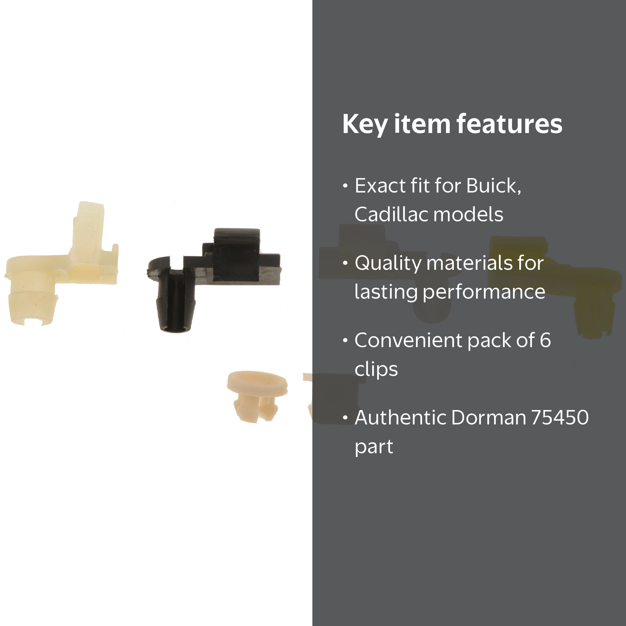 ◆user_aca3fdf3◆ Dorman HELP, Door Lock Rod Clips, 75450, Pack of 6 - Walmart.com