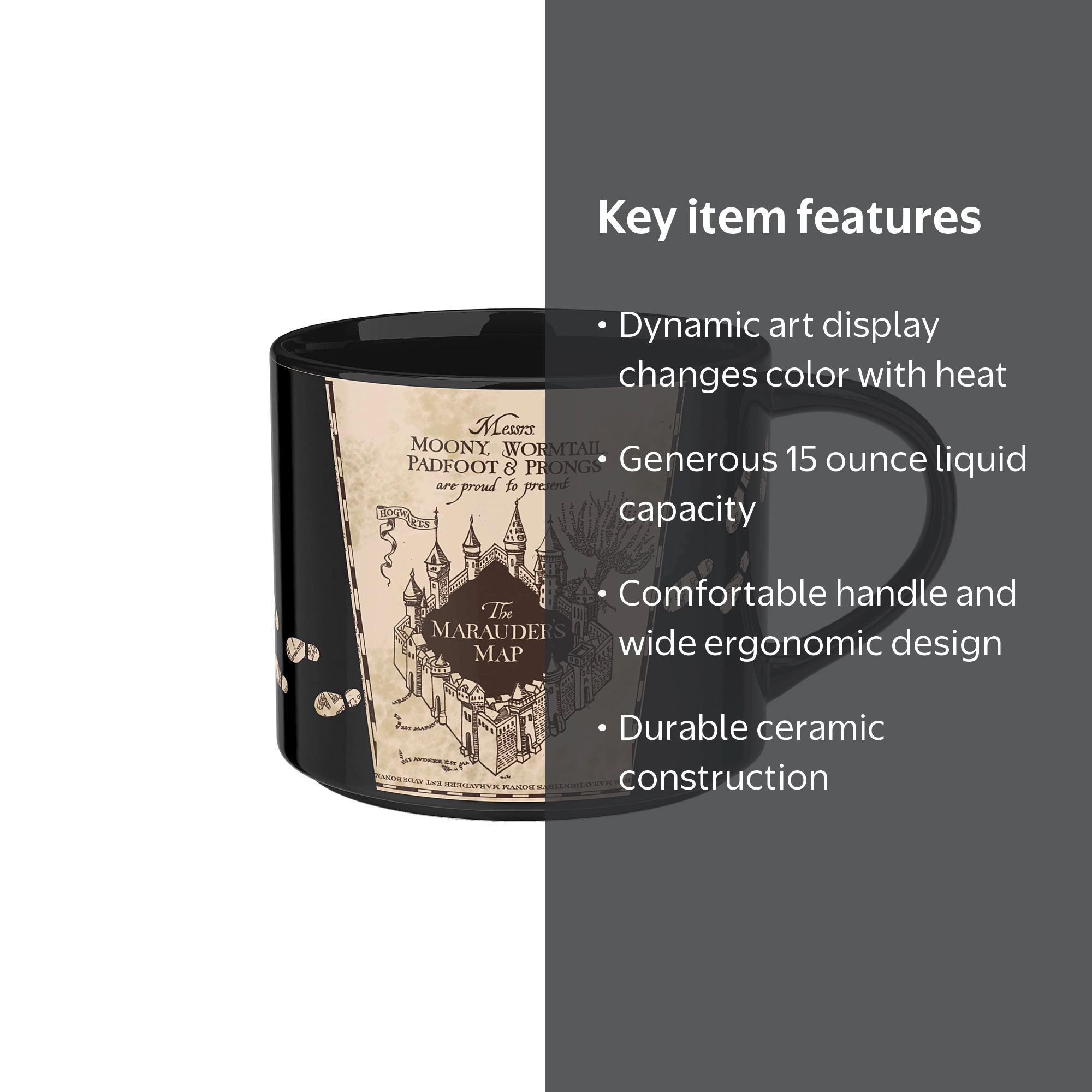 Zak Designs Color Change 15oz Modern Mug Harry Potter Marauders