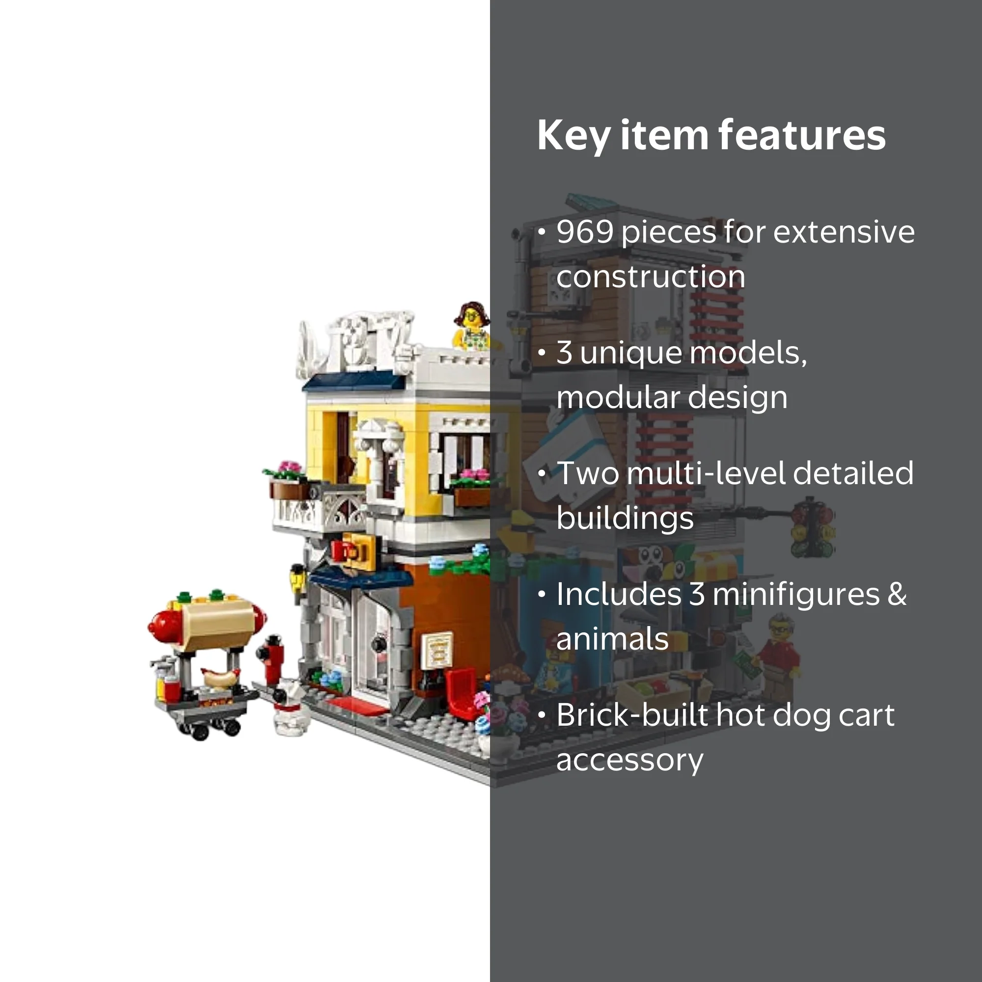 LEGO Townhouse Pet Shop & Cafe 31097 Building Set (969 Pieces