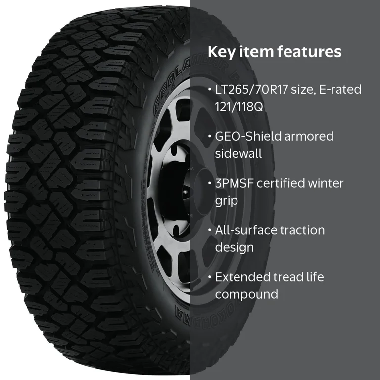 Yokohama Geolandar A/T XD All Terrain LT265/70R17 121/118Q E Light