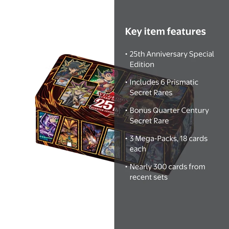 yugioh 25th anniversary mega tin card list Konami, Yu-Gi-Oh! TCG: Dueling Heroes 2025 Mega-Pack Tin / 2025