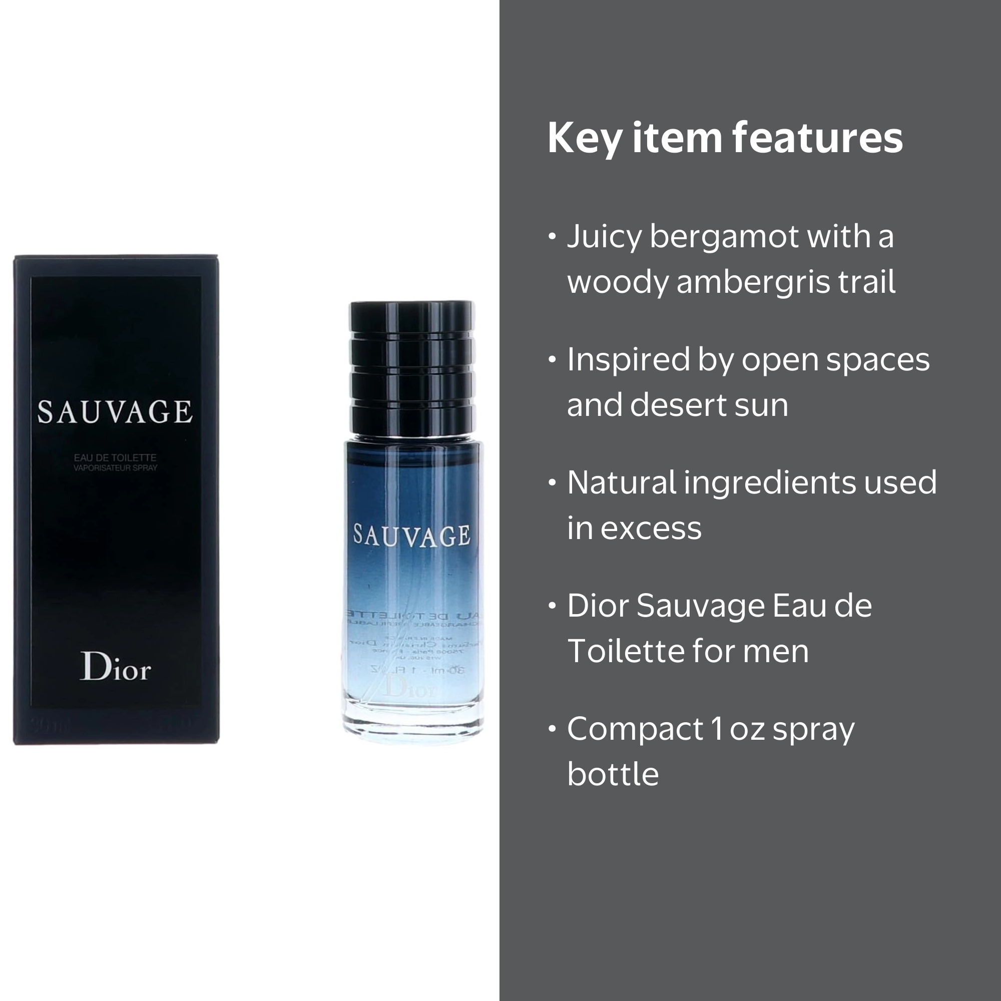 Dior Sauvage EDT Spray 1 oz For Men - Walmart.com